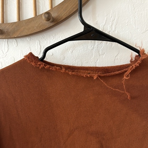 Frank & Eileen Brown Camel Isabelle Funnel Neck Sweater Dress Midi Maxi Small - Picture 9 of 12